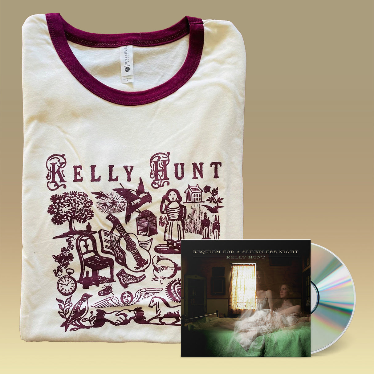 Requiem For A Sleepless Night - Burgundy Shirt Pre-Order Bundles (SIGNED)