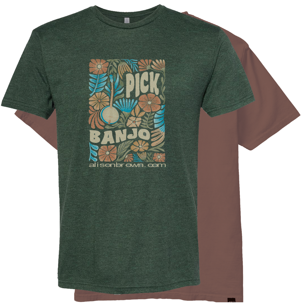 Alison Brown - pick banjo t shirt