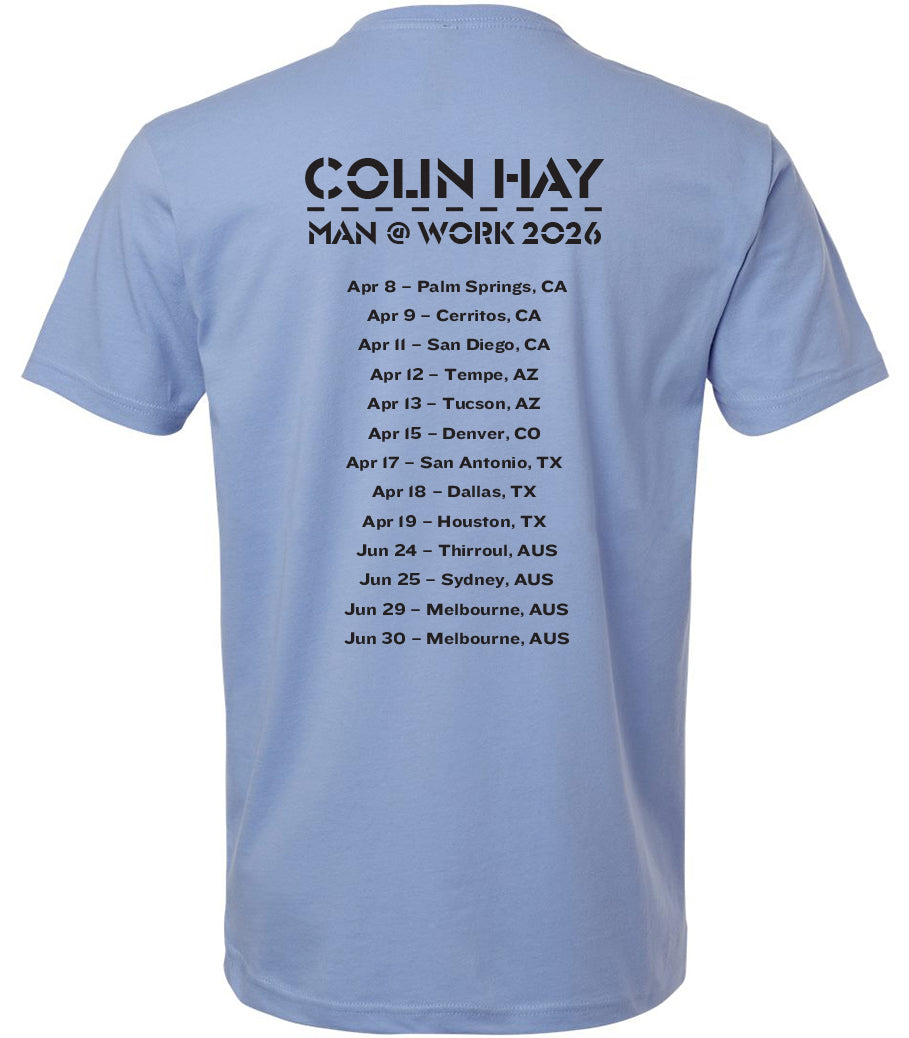 Colin Hay - Man @ Work 2026 Tour T-Shirt & Poster Bundle