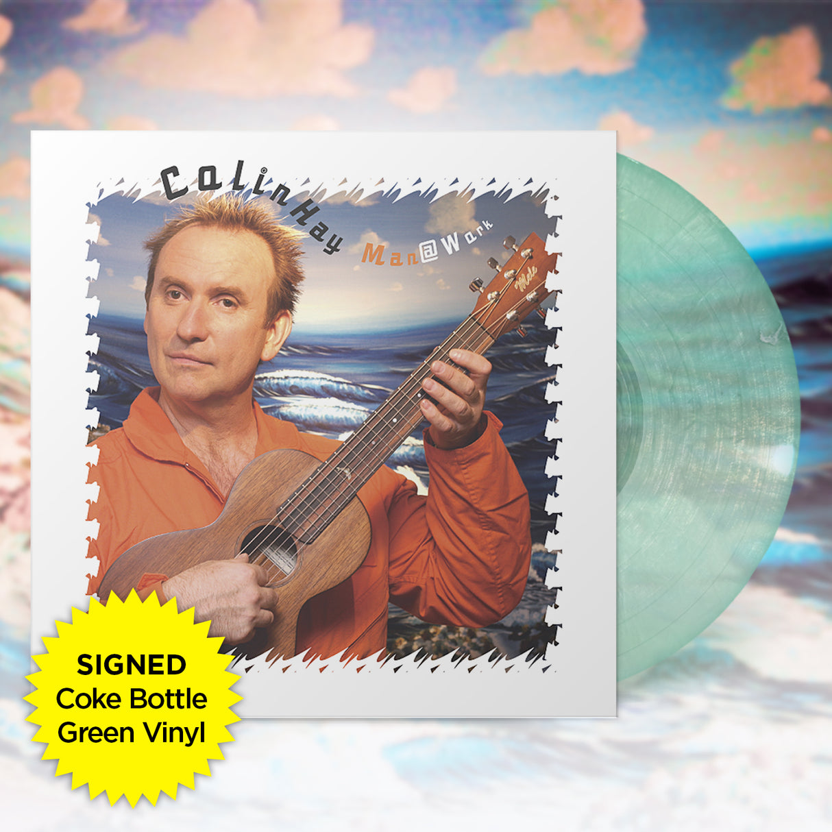 Man @ Work [Acoustic Vinyl] Coke Bottle Green LP (SIGNED)