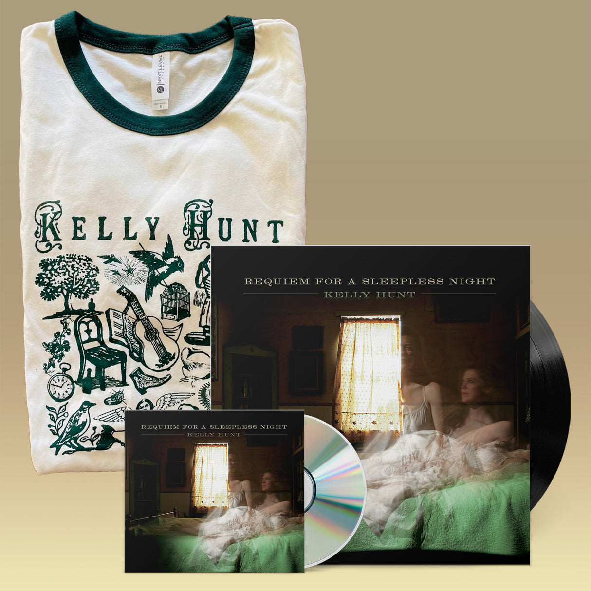Requiem For A Sleepless Night - Hunter Green Shirt Pre-Order Bundles (SIGNED)