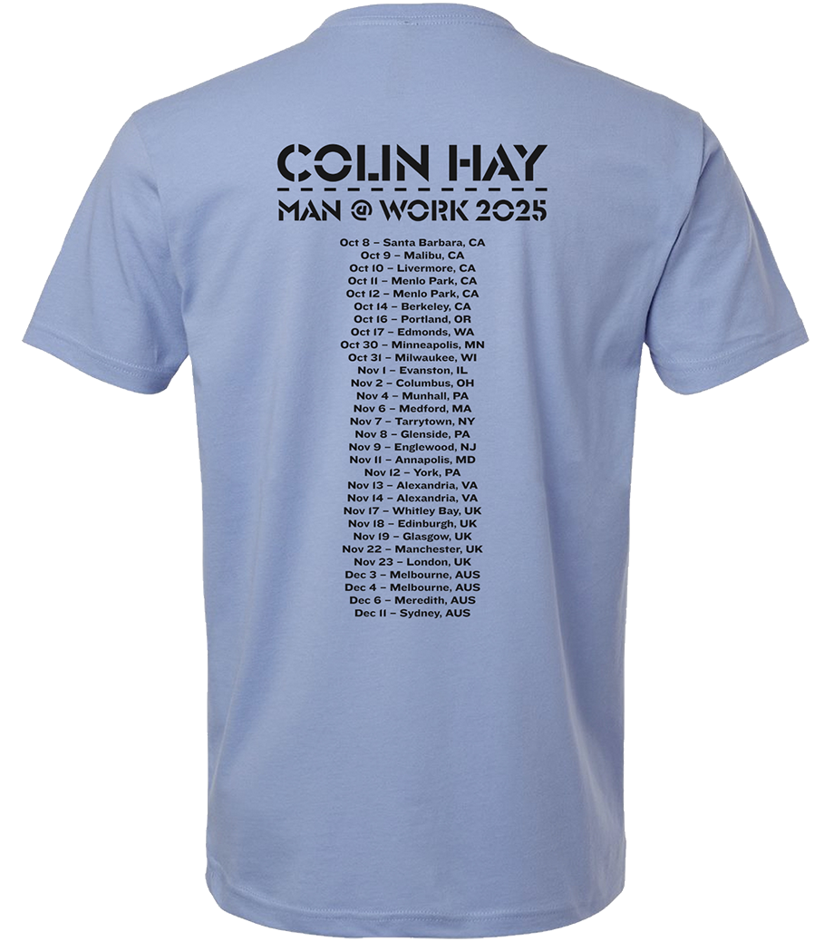 Colin Hay - Man @ Work 2025 Tour T-Shirt