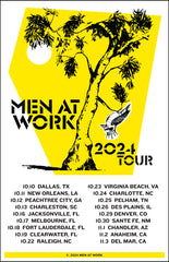 SIGNED Men At Work 2024 Tour Poster