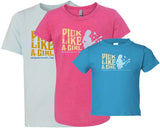Pick Like A Girl - Kid's T-Shirts