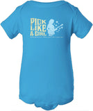 Pick Like A Girl Onesie and Rompers